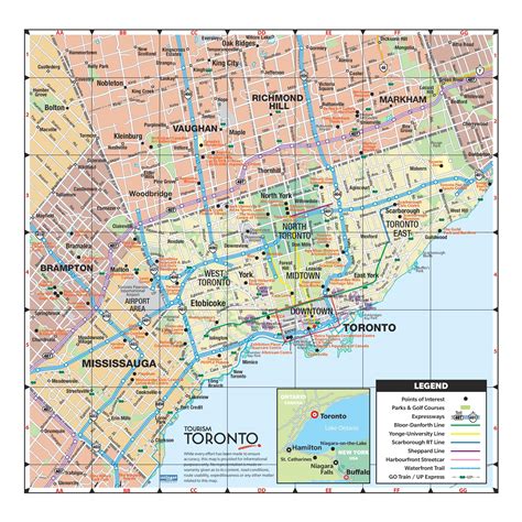 toronto map with cities|Greater Toronto Area Map .